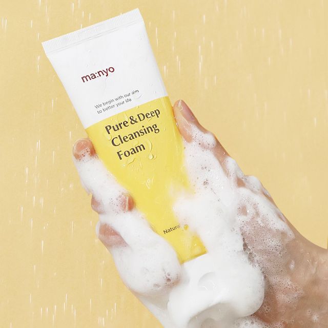 Manyo,Pure & Deep Cleansing Foam 100ml ,Pure & Deep Cleansing Foam รีวิว,Pure & Deep Cleansing Foam ราคา,โฟมล้างหน้า,Treasure,